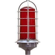 Lámpara Obstrucción Rejilla/Difusor Policarb. Rojo SKU: LE-503PR