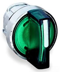 TELEMEC CABEZA SELECTOR VERDE ILUM 3 POS SOST-MOMENT METAL