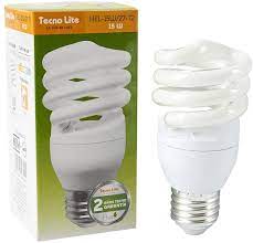 TECNOLITE Lamp Fluor Espirales 15W2700Ke271100Lm Hel-15W/27-T2 SKU: HEL-15W-27-T2