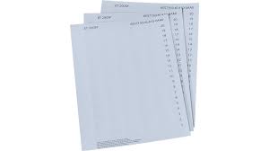 SIEMENS ET 200SP 1000 LABELING STRIPS LIGHT GRAY 10 SHEETS DIN A4 PERFORATED PAPER 180G/M2