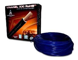 Cable VINANel azul Caja 100 10 AWG SKU: CAVIN10Z