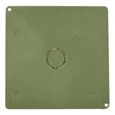 Tapa cuadrada PVC verde 51mm (2"") SKU: TapaP51