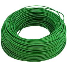 Cable THW nylon verde 14 AWG por metro SKU: CAVYN14V-MTO