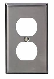LEVITON PLACA ACERO INOX 430 P/CONTACTO DUPLEX