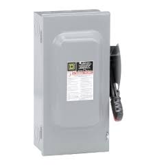 SQUARE D DESCONECT. SERV. PESADO 3P 60AMP S/PORTAFUSIBLE