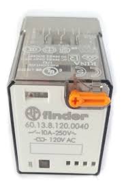 FINDER RELEVADOR ENCAPSULADO 10AMP 120VAC 3P2T 11PIN