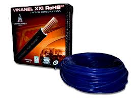 Cable VINANel azul Caja rollo 100 8 AWG SKU: CAVIN8Z