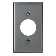 LEVITON PLACA ACERO INOX 302 PARA CONTACTO REDONDO