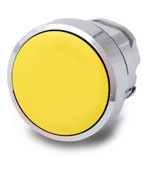 TELEMEC CABEZA P/PULSADOR RASANTE 22.5mm AMARILLO