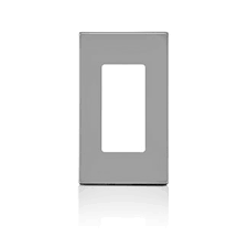 LEVITON PLACA DECORA PLUS UNA UNIDAD GRIS