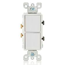 LEVITON DECORA APAGADOR DUPLEX BALANCIN BCO. 15 AMP 120/277