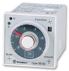 Finder Timer Multifunción 8A 2P2T 24-230Vac/Dc P/Base 90 8Pin SKU: 88.12.0.230.0002