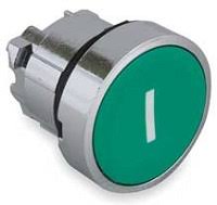 Telemec Cabeza botón Verde &Apos;&Apos;I&Apos;&Apos; Metal SKU: ZB4BA331