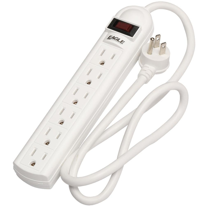 EAGLE MULTICONTACTO 6 SALIDAS 15AMP 127V MARFIL