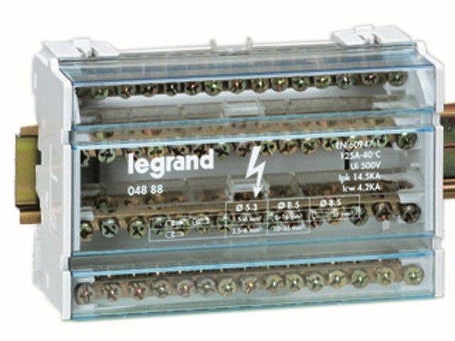 LEGRAND REPARTIDOR MODULAR 4X125A 14 TERMINALES 8 MODS