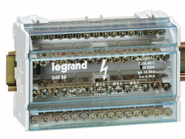 LEGRAND Repartidor tetrapolar 125 A 15 conexiones SKU: 048-88